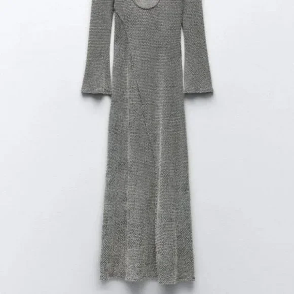 ZARA PRONOUNCED SEAM MIDI DRESS